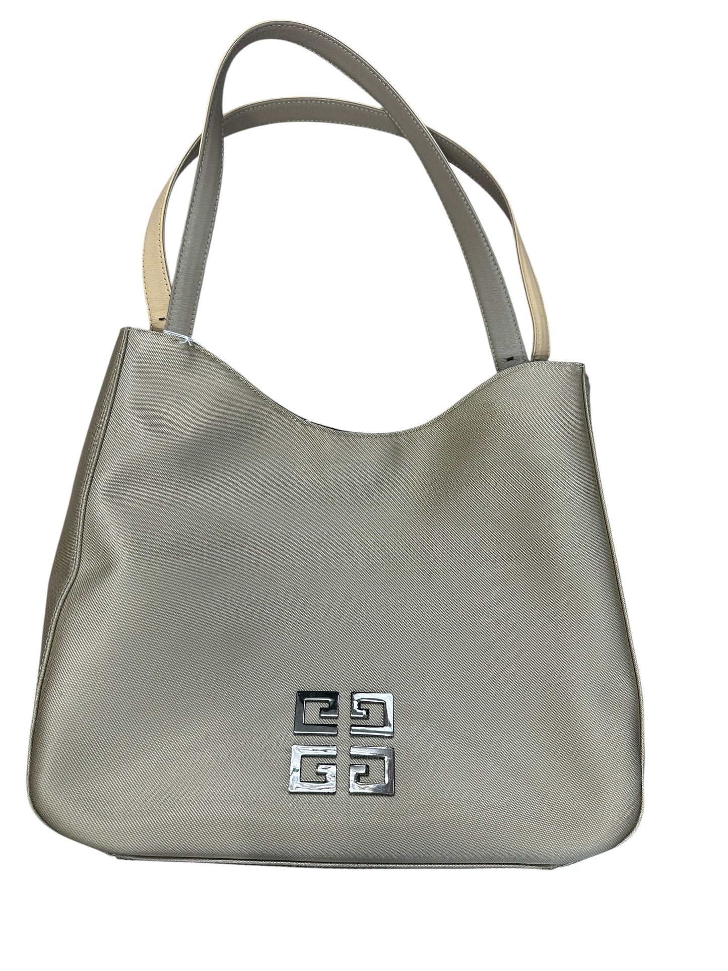 GIVENCHY Coated Canvas 4G Logo Tote Handbag Beige Silver Hardware | Authentic Pre-Owned Luxury