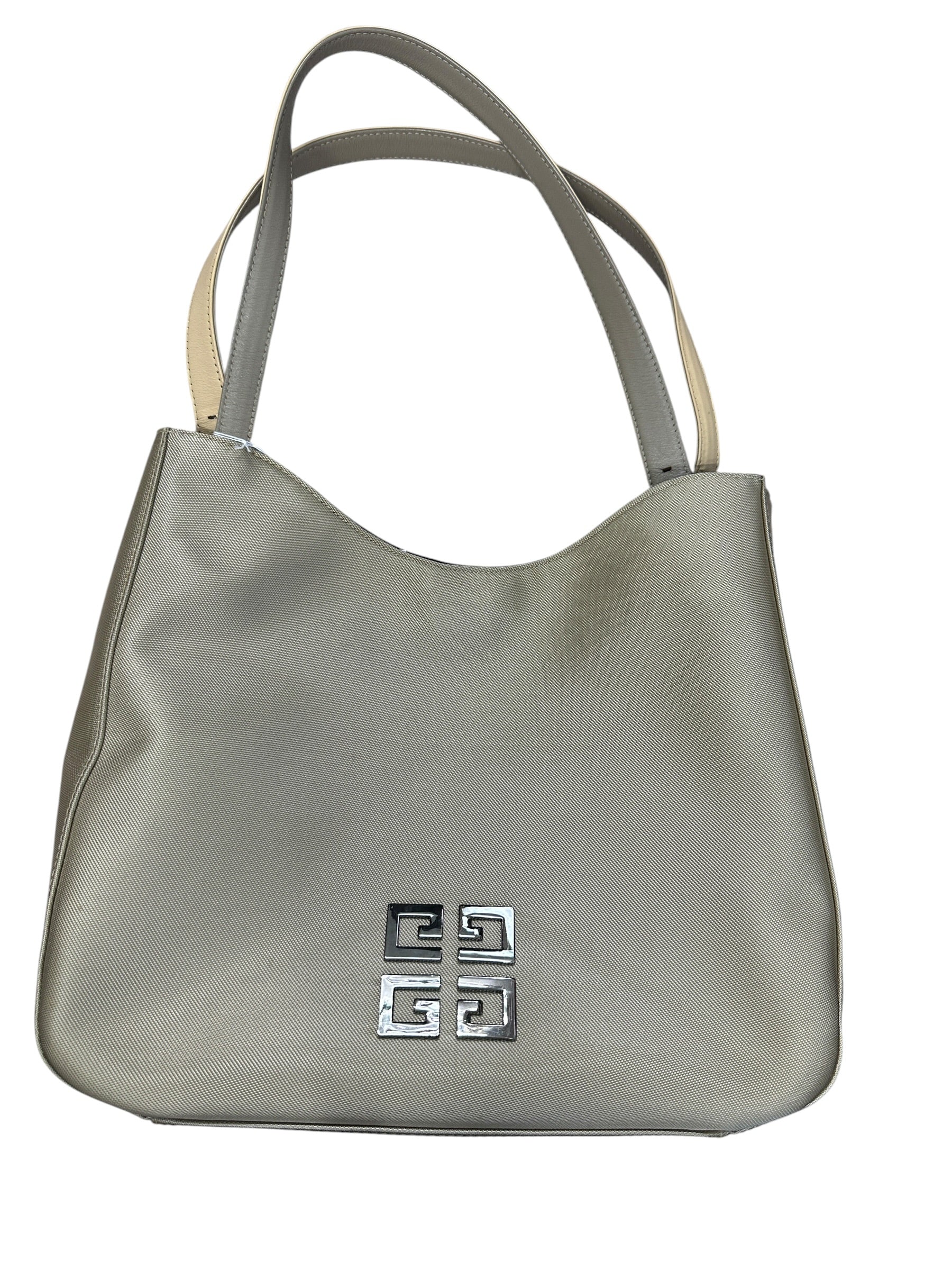 GIVENCHY Coated Canvas 4G Logo Tote Handbag Beige Silver Hardware | Authentic Pre-Owned Luxury