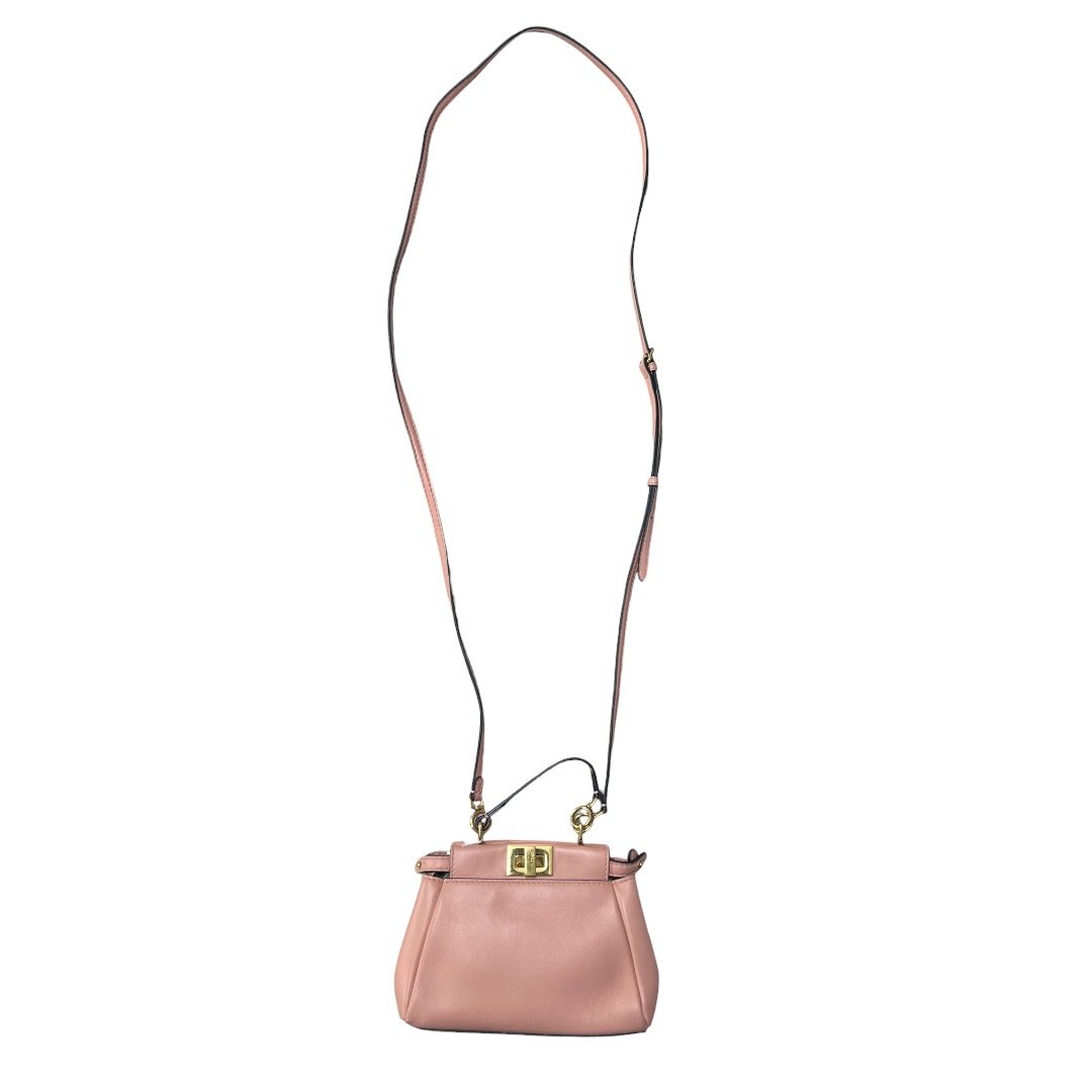 FENDI Leather Peekaboo Handbag Pink Gold Hardware | Authentic Pre-Owned Luxury