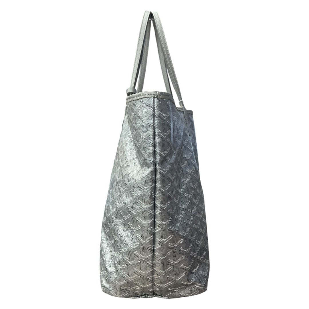 GOYARD Goyardine Canvas Saint Louis GM Tote Grey, Multi-color (monogram) N/A | Authentic Pre-Owned Luxury