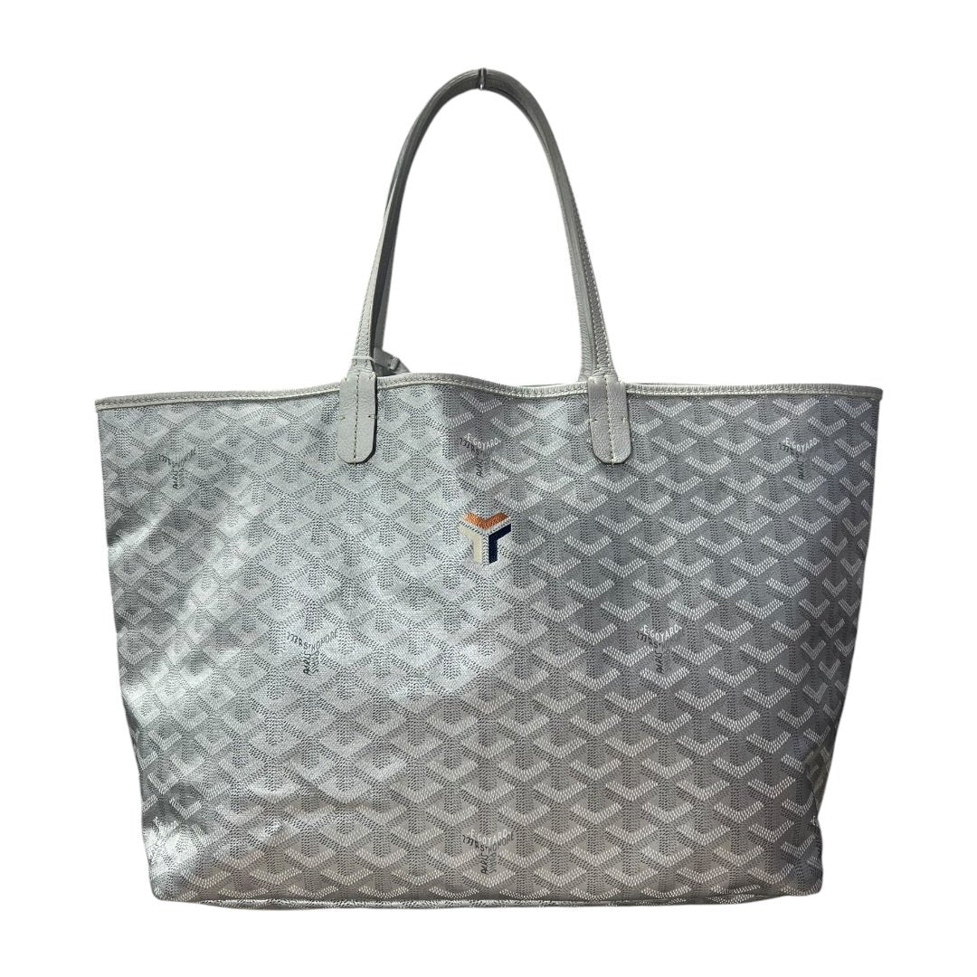 GOYARD Goyardine Canvas Saint Louis GM Tote Grey, Multi-color (monogram) N/A | Authentic Pre-Owned Luxury