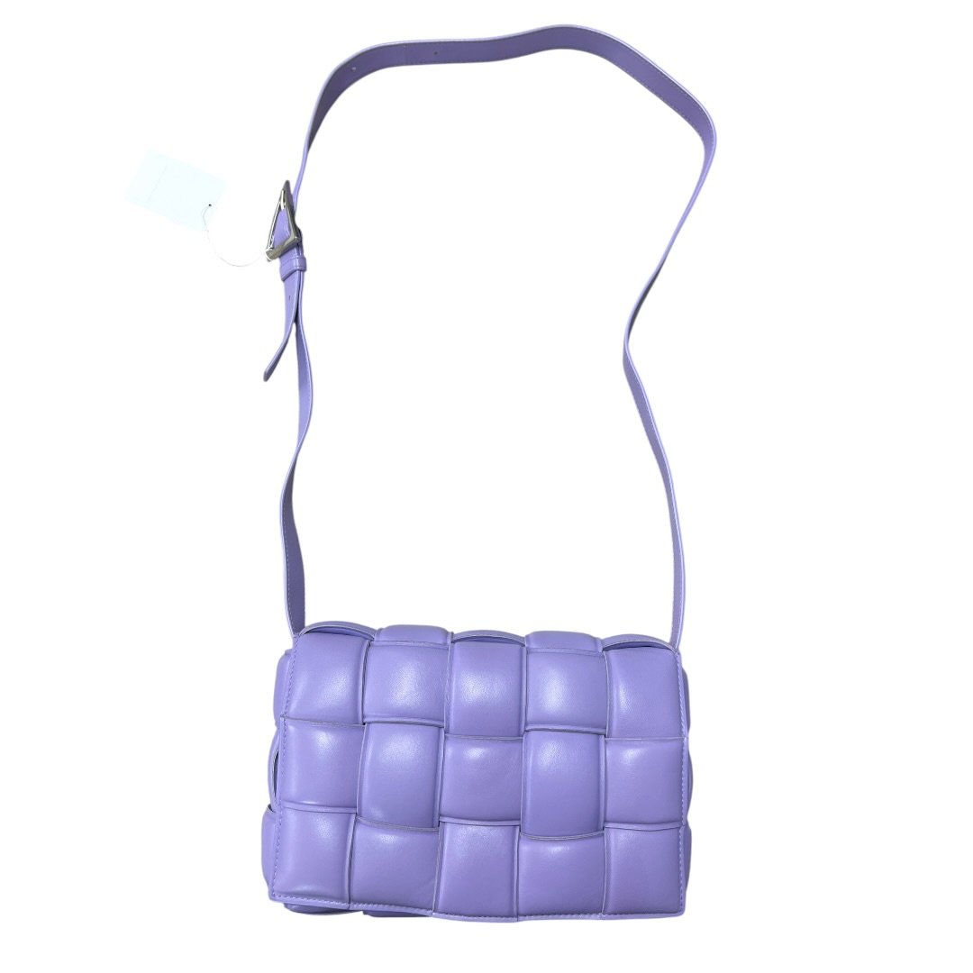 BOTTEGA VENETA Lambskin Padded Cassette Shoulder Bag Lavender Silver Hardware | Authentic Pre-Owned Luxury