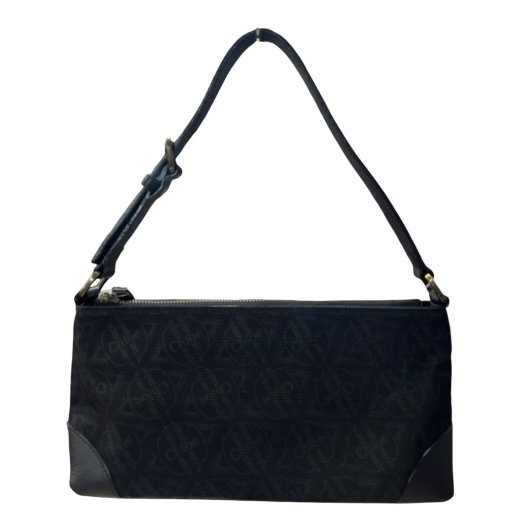 CHLOE Monogram Jacquard Shoulder Bag Black Gold-tone Hardware | Authentic Pre-Owned Luxury
