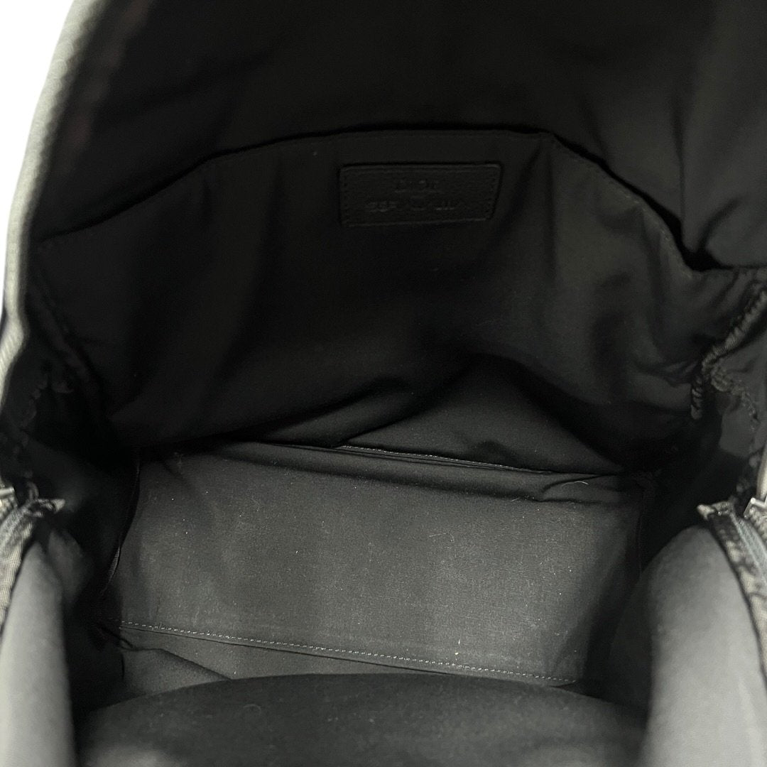 DIOR Technical Fabric Backpack Black Silver Hardware | Authentic Pre-Owned Luxury