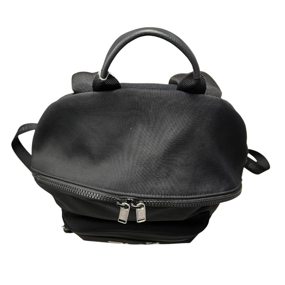 DIOR Technical Fabric Backpack Black Silver Hardware | Authentic Pre-Owned Luxury