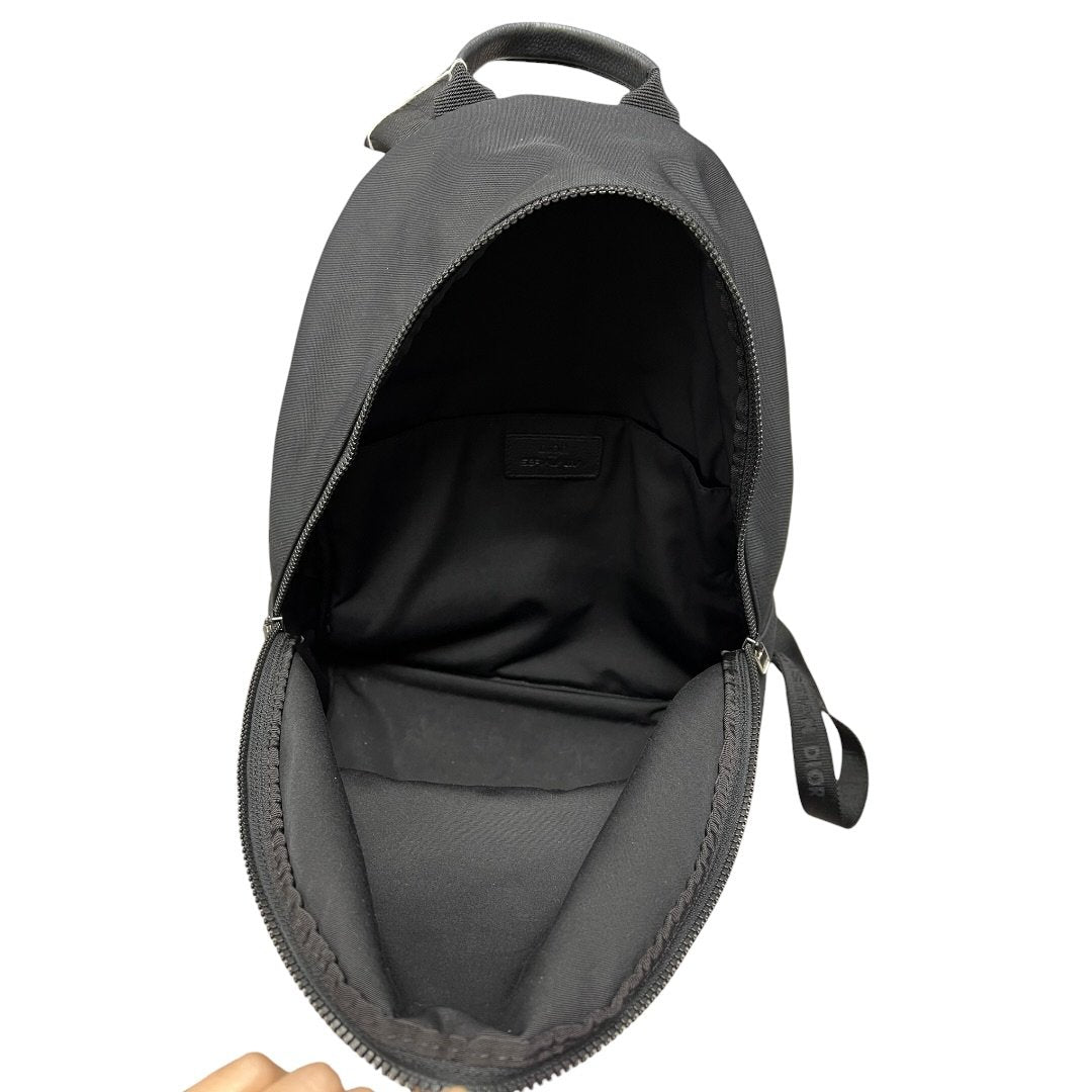 DIOR Technical Fabric Backpack Black Silver Hardware | Authentic Pre-Owned Luxury