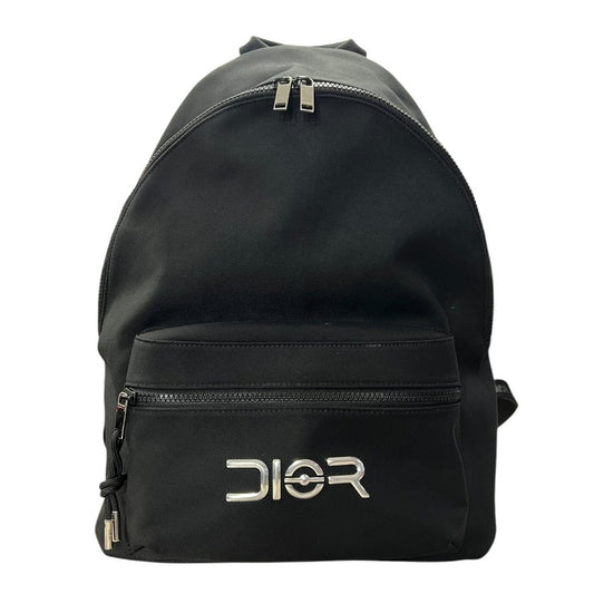 DIOR Technical Fabric Backpack Black Silver Hardware | Authentic Pre-Owned Luxury
