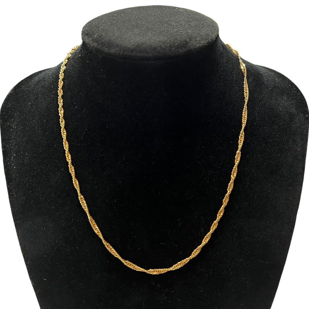 UNBRANDED Accessory 18K Gold necklace Gold Gold Hardware | Authentic Pre-Owned Luxury