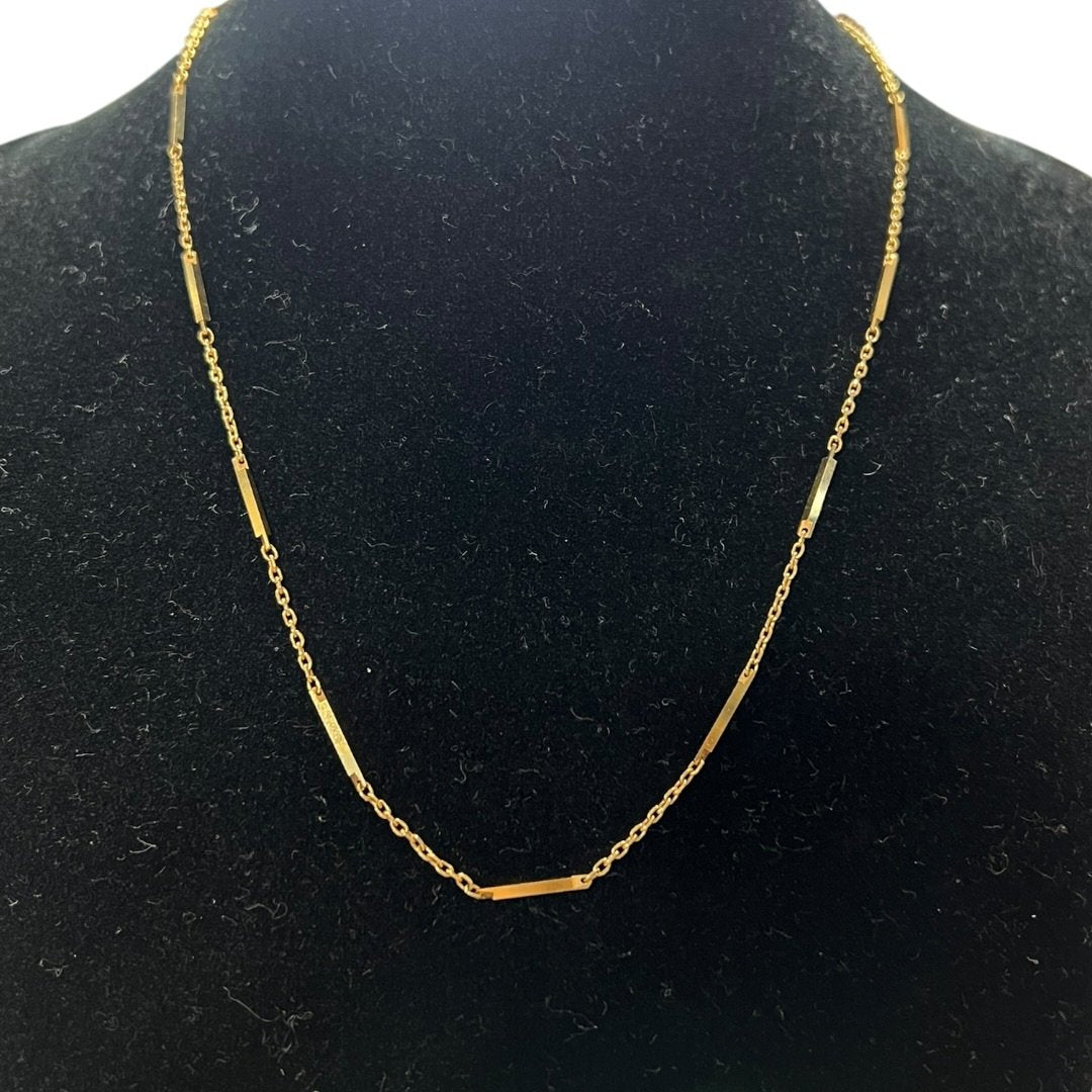 UNBRANDED Accessory 18K Gold necklace Gold Gold Hardware | Authentic Pre-Owned Luxury