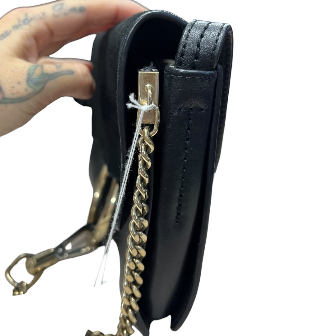 CHLOE Suede Calfskin Faye Shoulder Bag Black Gold Hardware | Authentic Pre-Owned Luxury