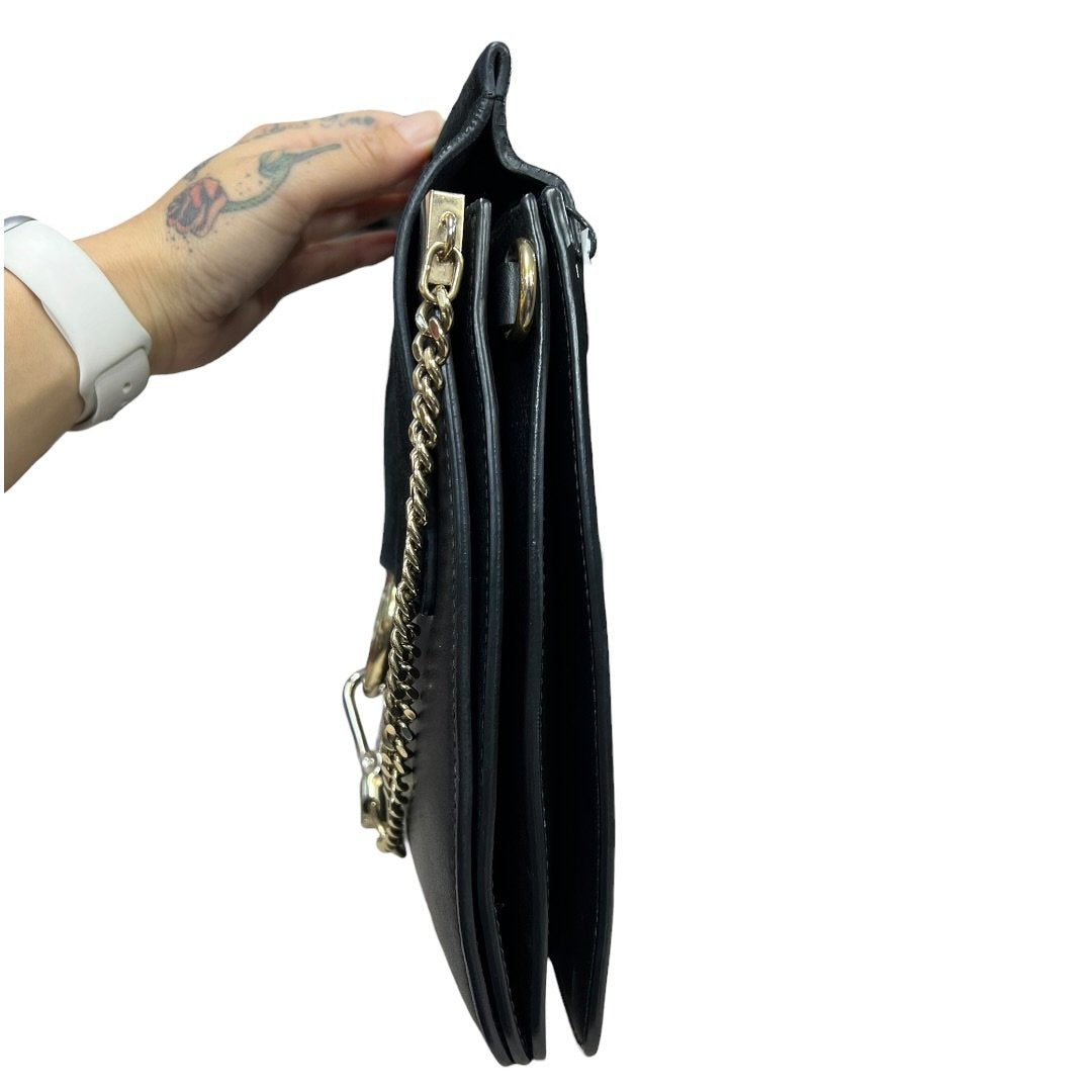 CHLOÉ Leather & Suede Faye Shoulder Bag Black Gold Hardware | Authentic Pre-Owned Luxury