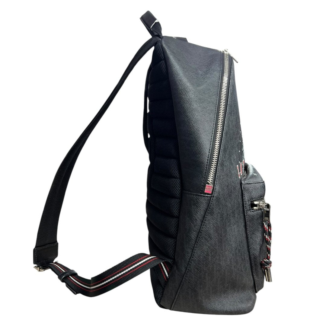 DIOR Oblique Technical Fabric Backpack Backpack Black Silver Hardware | Authentic Pre-Owned Luxury