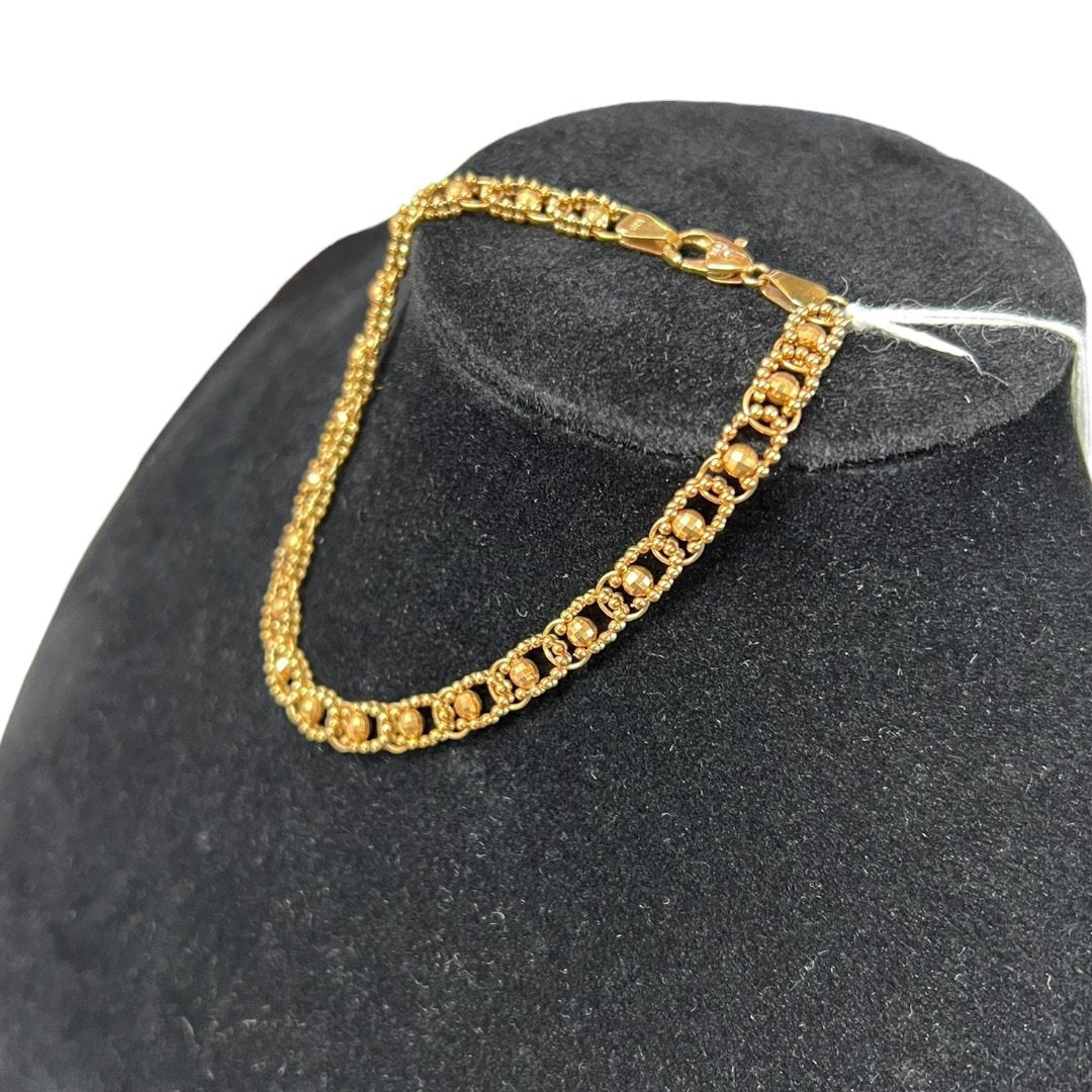 K18 7.81g Gold-tone Bracelet Gold Gold-tone Hardware | Authentic Pre-Owned Luxury
