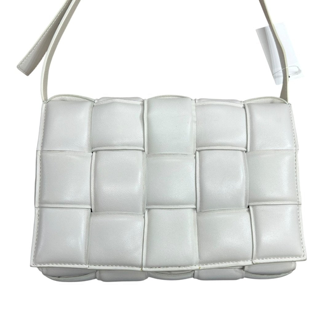 LOUIS VUITTON Leather Padded Crossbody Bag Shoulder Bag White Gold Hardware | Authentic Pre-Owned Luxury