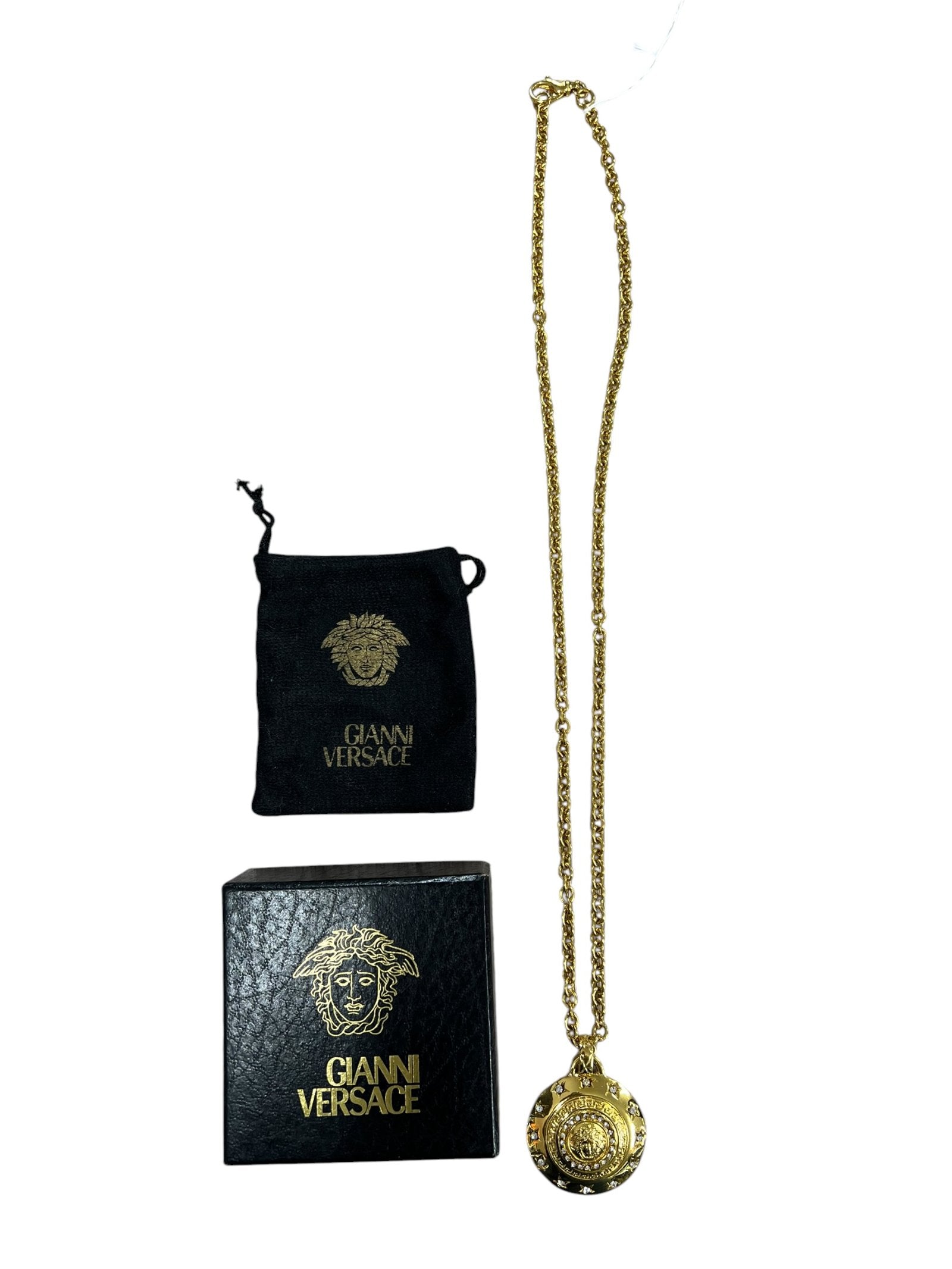 VERSACE Gold-tone Metal Medusa Medallion Necklace Gold Gold Hardware | Authentic Pre-Owned Luxury