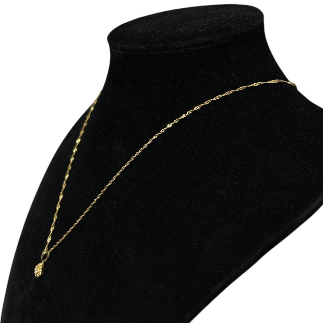 18K Gold Necklace Gold, White Gold Hardware | Authentic Pre-Owned Luxury