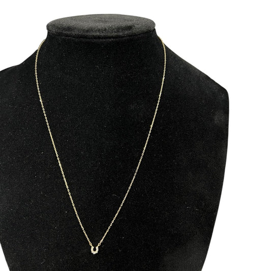 TSUTSUMI K10 Gold, Diamond Horseshoe Diamond Necklace Gold Gold Hardware | Authentic Pre-Owned Luxury