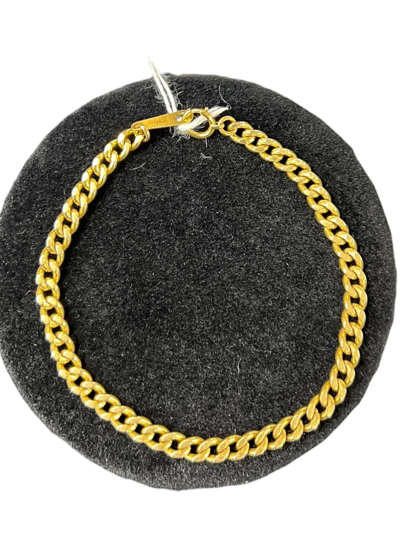 UNBRANDED Accessory 18K Yellow Gold Kihei Curb Chain Bracelet Gold Gold Hardware | Authentic Pre-Owned Luxury