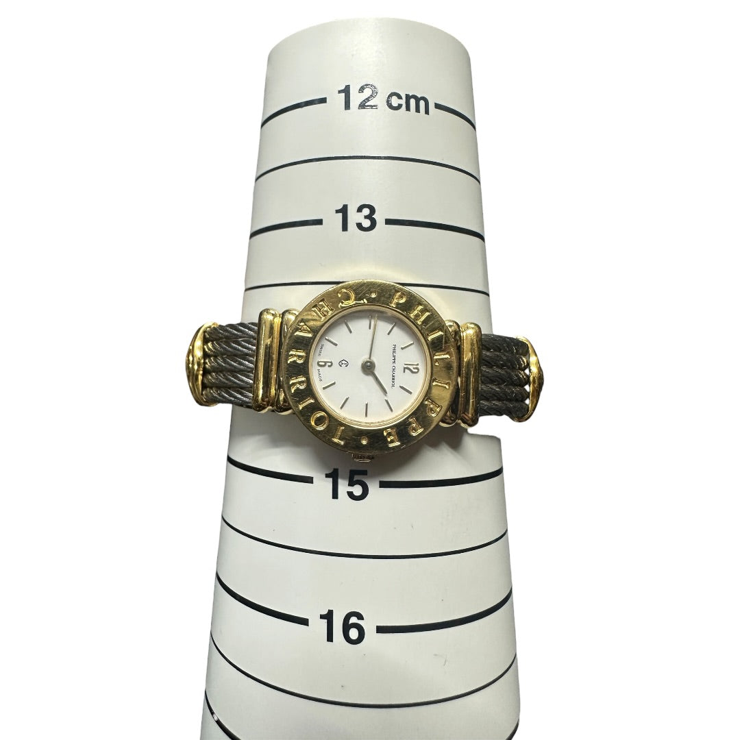 PHILIPPE CHARRIOL Stainless Steel St-Tropez Watch White Gold Hardware | Authentic Pre-Owned Luxury