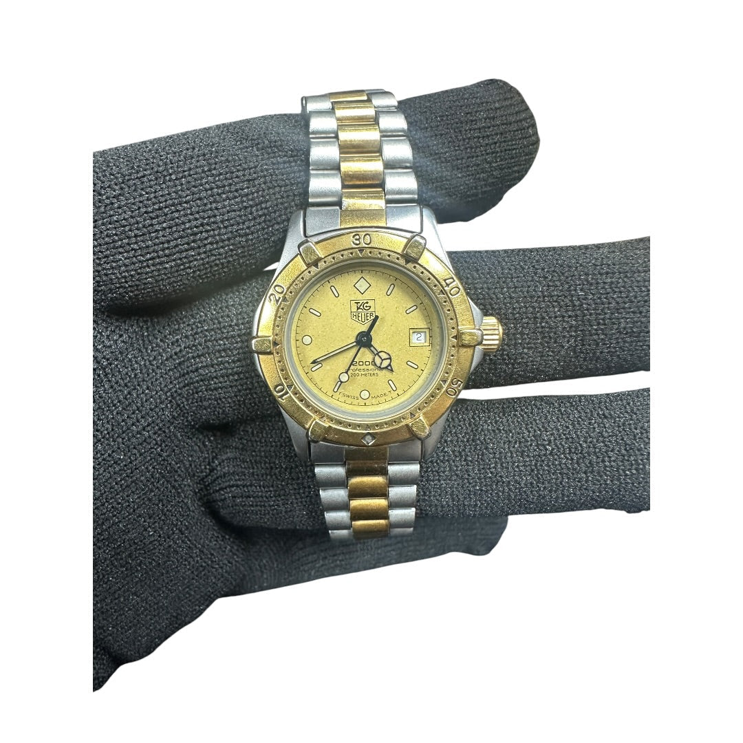 TAG HEUER Stainless Steel 2000 Professional Watch Champagne Gold | Authentic Pre-Owned Luxury