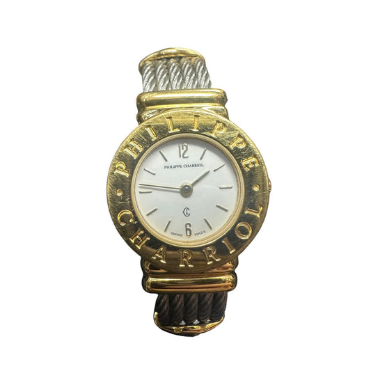 PHILIPPE CHARRIOL Stainless Steel St-Tropez Watch White Gold Hardware | Authentic Pre-Owned Luxury