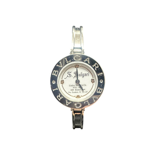 BVLGARI Stainless Steel B.zero1 Bangle Watch White | Authentic Pre-Owned Luxury