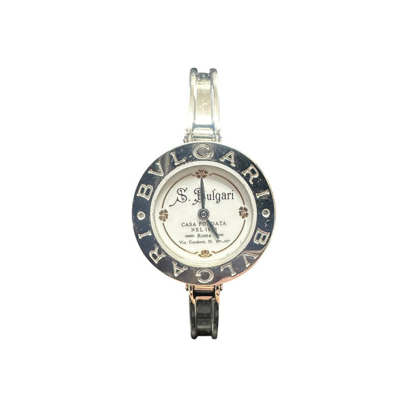 BVLGARI Stainless Steel B.zero1 Bangle Watch White | Authentic Pre-Owned Luxury
