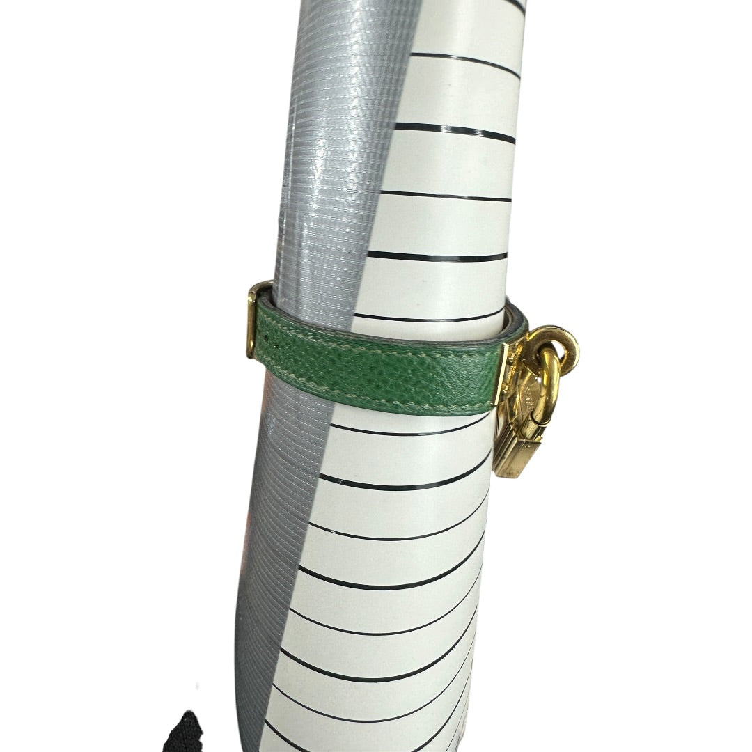HERMES Courchevel Kelly Watch Green Gold Hardware | Authentic Pre-Owned Luxury