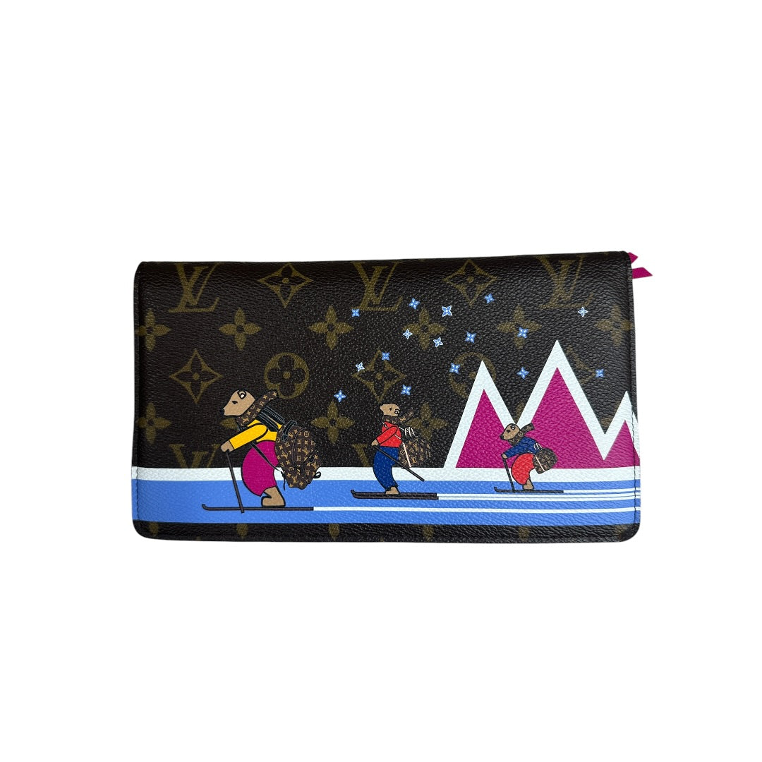 LOUIS VUITTON Monogram Pochette Weekend Chain Wallet Brown Gold Hardware | Authentic Pre-Owned Luxury