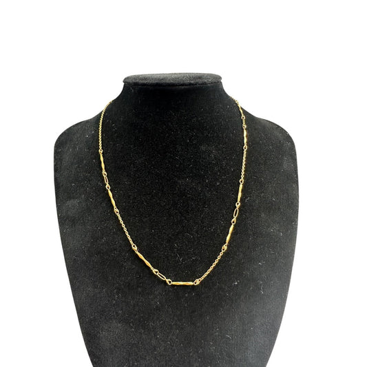 NO BRAND K18 Yellow Gold Design Chain Necklace 4.36g | Authentic Pre-Owned Luxury