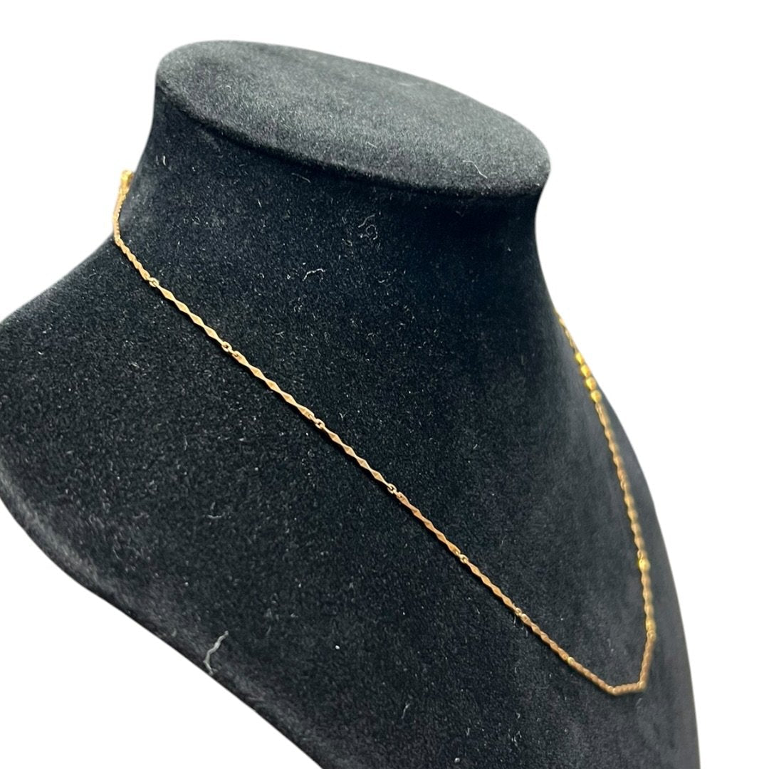 18K Gold Chain Necklace Gold Gold | Authentic Pre-Owned Luxury