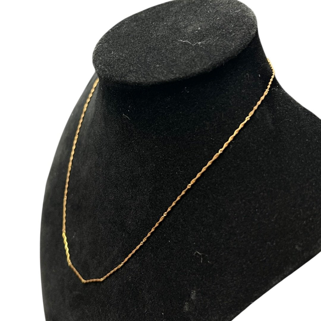 18K Gold Chain Necklace Gold Gold | Authentic Pre-Owned Luxury