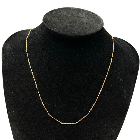 UNBRANDED Accessory 18K Gold Chain Necklace Gold Gold | Authentic Pre-Owned Luxury