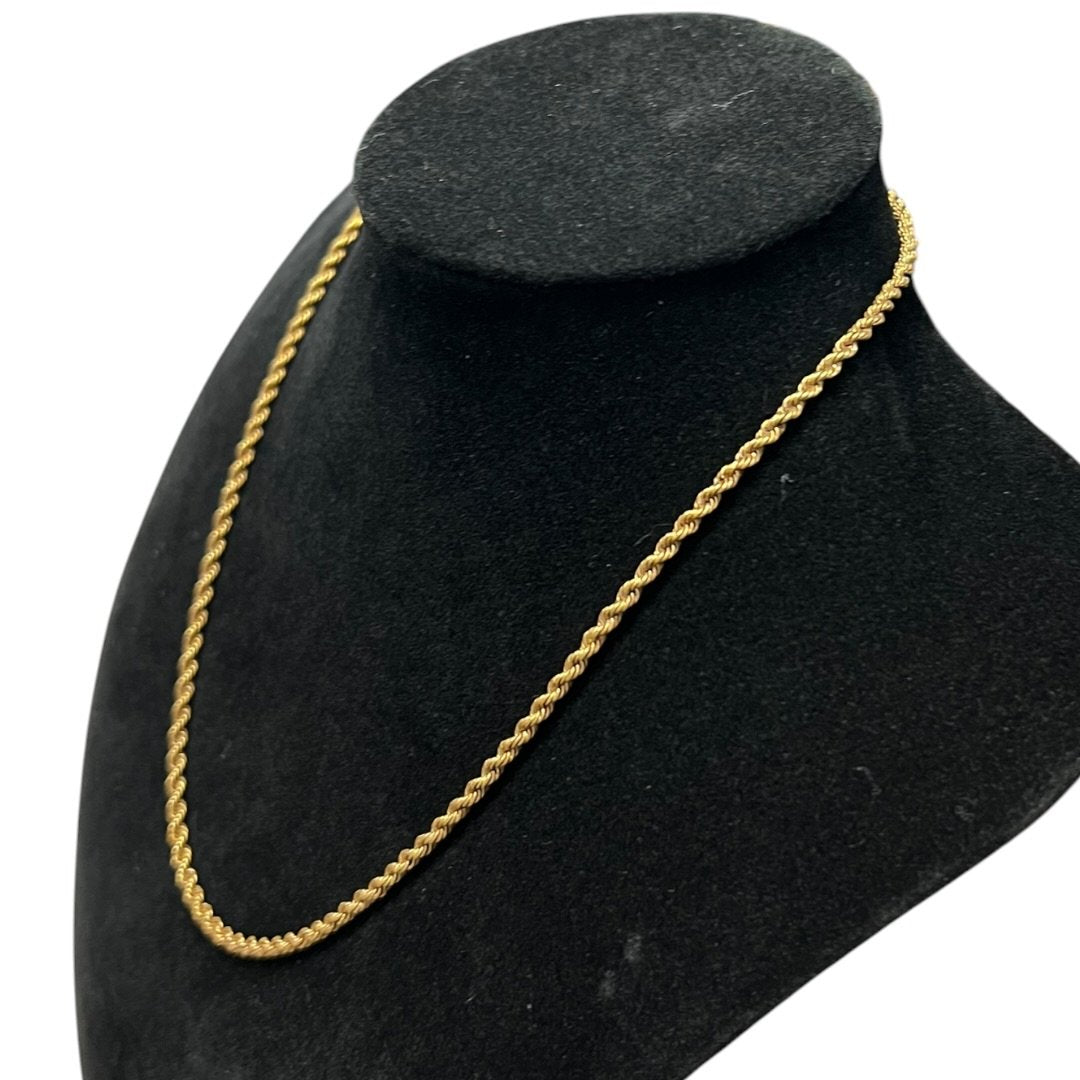 Gold-tone Rope Chain Necklace Gold Gold-tone Hardware | Authentic Pre-Owned Luxury