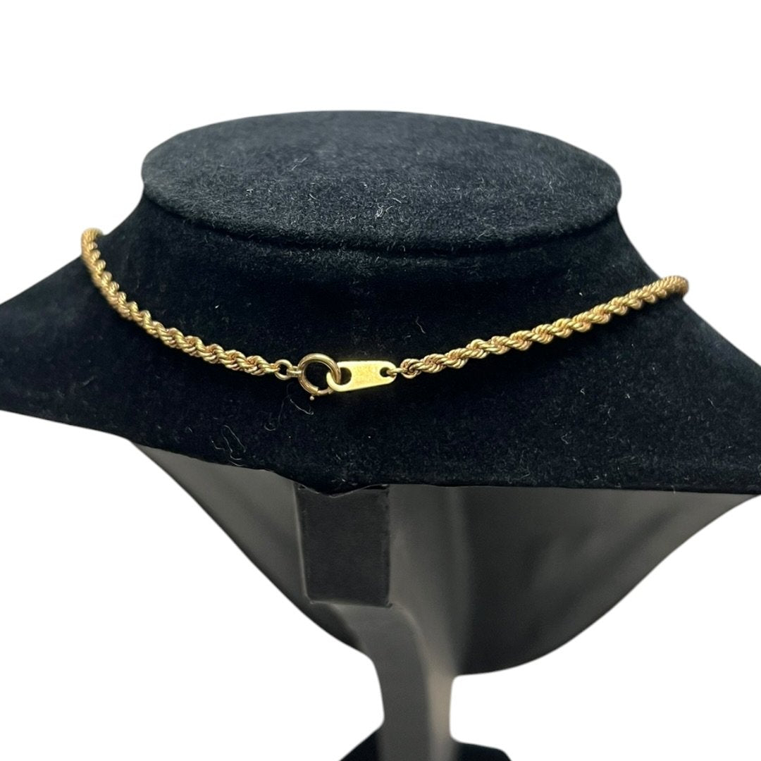 Gold-tone Rope Chain Necklace Gold Gold-tone Hardware | Authentic Pre-Owned Luxury