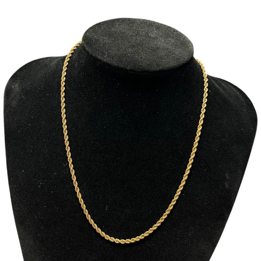 UNBRANDED Accessory Gold-tone Rope Chain Necklace Gold Gold-tone Hardware | Authentic Pre-Owned Luxury