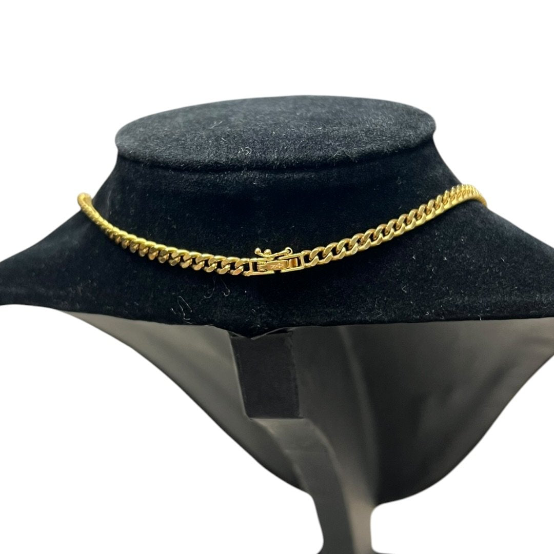 18K Gold Curb Chain Necklace Gold Gold Hardware | Authentic Pre-Owned Luxury