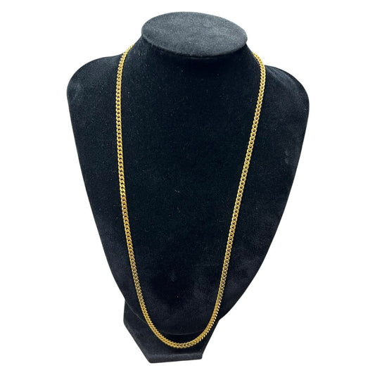 UNBRANDED Accessory 18K Gold Curb Chain Necklace Gold Gold Hardware | Authentic Pre-Owned Luxury