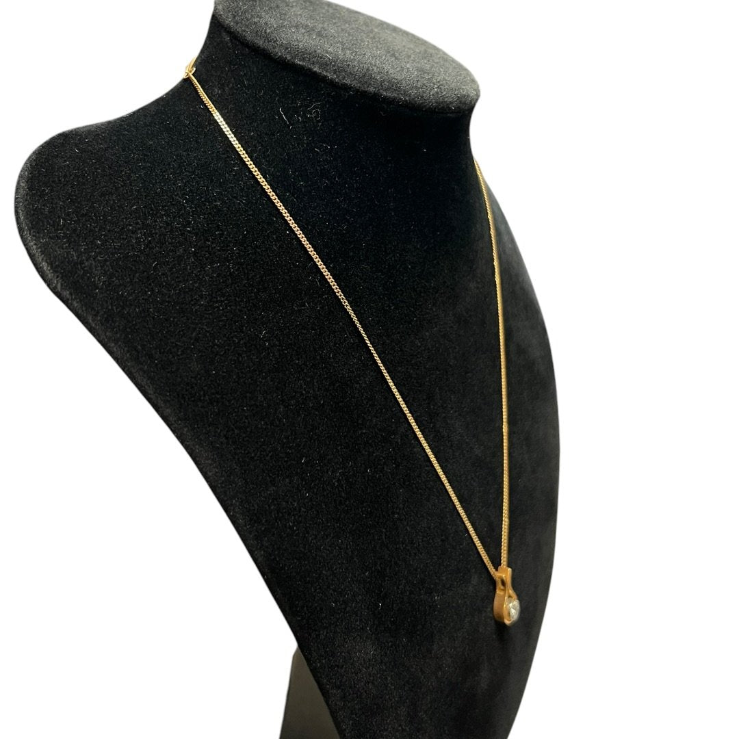 18K Yellow Gold Necklace Gold, Clear Gold Hardware | Authentic Pre-Owned Luxury