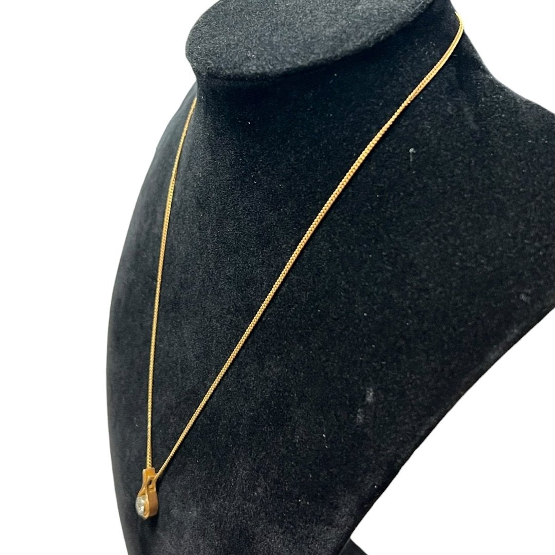 18K Yellow Gold Necklace Gold, Clear Gold Hardware | Authentic Pre-Owned Luxury