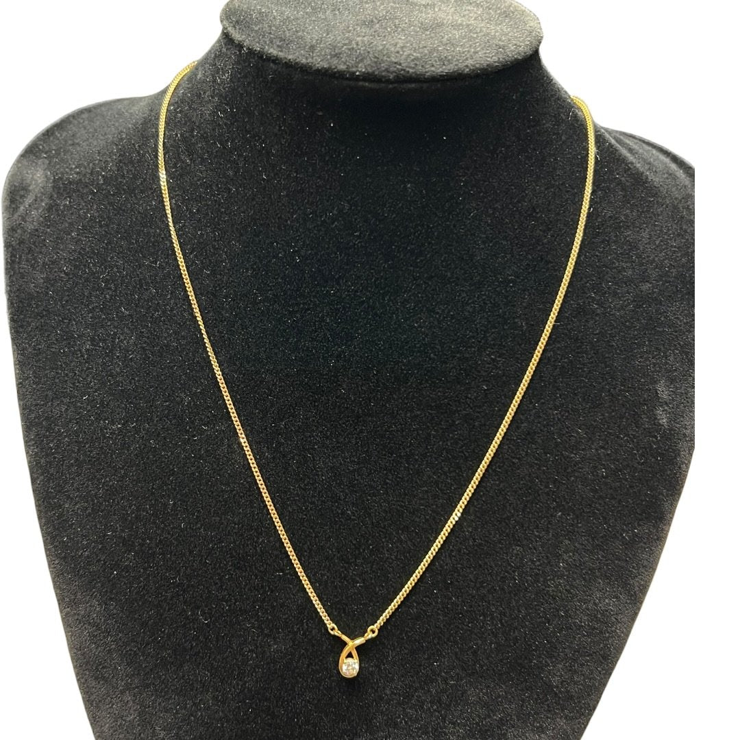 UNBRANDED Accessory 18K Gold Necklace Gold Gold Hardware | Authentic Pre-Owned Luxury