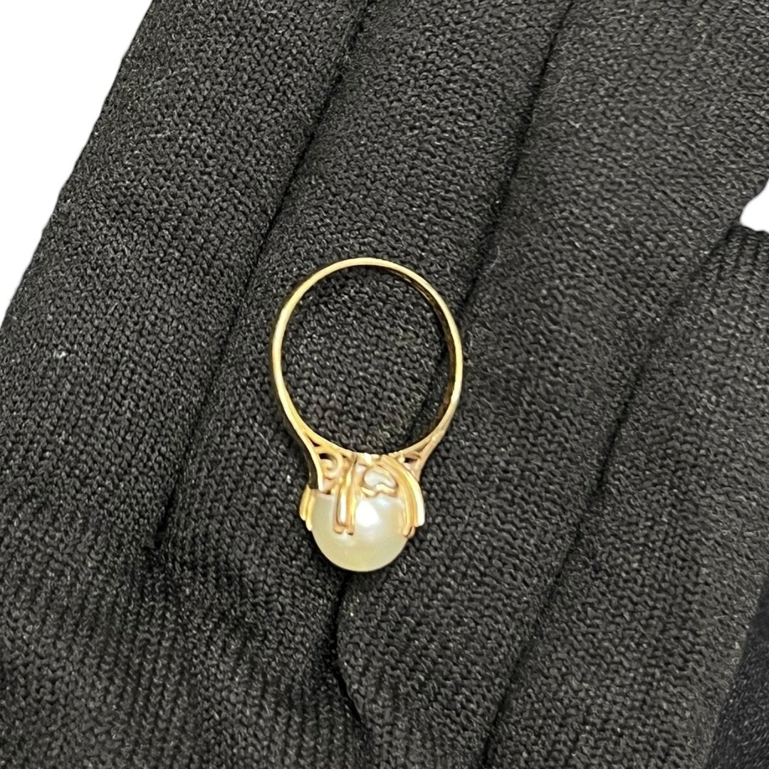 K18, Pearl Ring Cream, Yellow Gold Yellow Gold | Authentic Pre-Owned Luxury