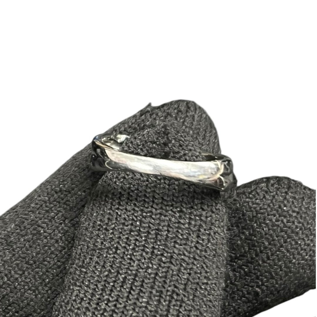 Platinum, Aquamarine Ring Silver, Light Blue Silver Hardware | Authentic Pre-Owned Luxury