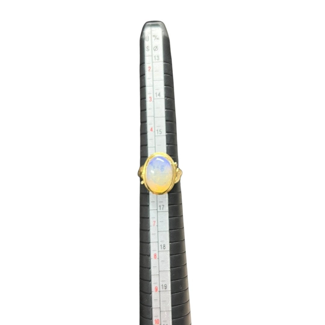 Opal, 18K Gold Ring Gold, Multi-color (Opal) Gold | Authentic Pre-Owned Luxury
