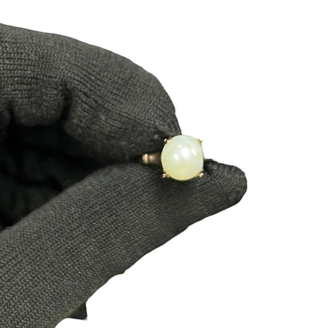 UNBRANDED Accessory 18K Gold, Pearl Ring Yellow Gold, White Yellow Gold | Authentic Pre-Owned Luxury