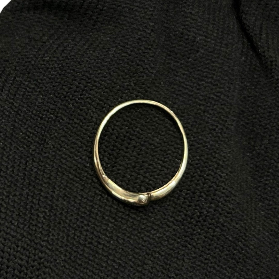 9K Gold Ring Gold, Clear | Authentic Pre-Owned Luxury