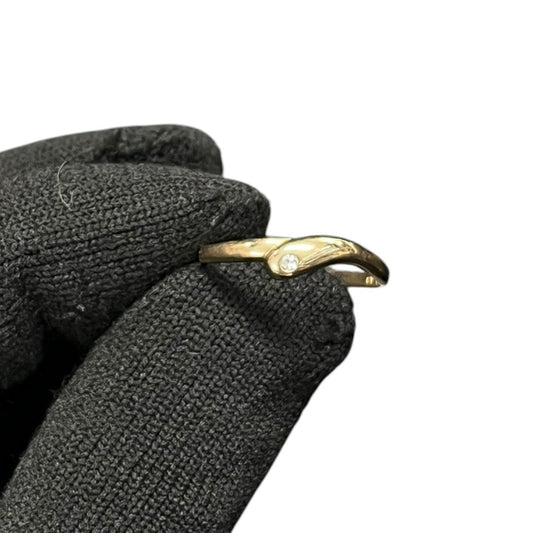 UNBRANDED Accessory 9K Gold Ring Gold, Clear | Authentic Pre-Owned Luxury