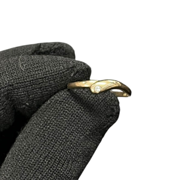 UNBRANDED Accessory 9K Gold Ring Gold, Clear | Authentic Pre-Owned Luxury