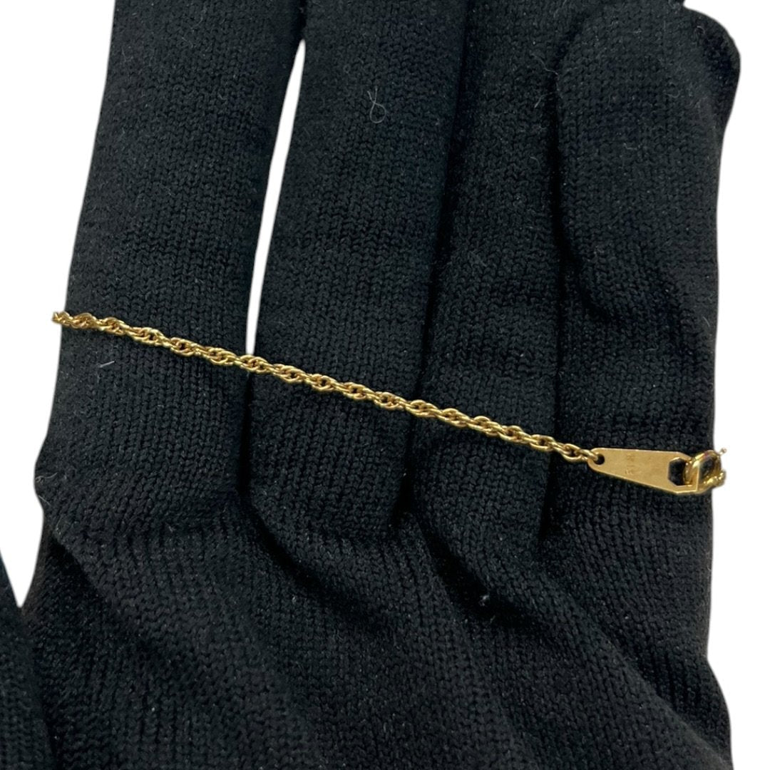 YVES SAINT LAURENT K18 Gold YSL Logo Chain Bracelet Gold Gold Hardware | Authentic Pre-Owned Luxury