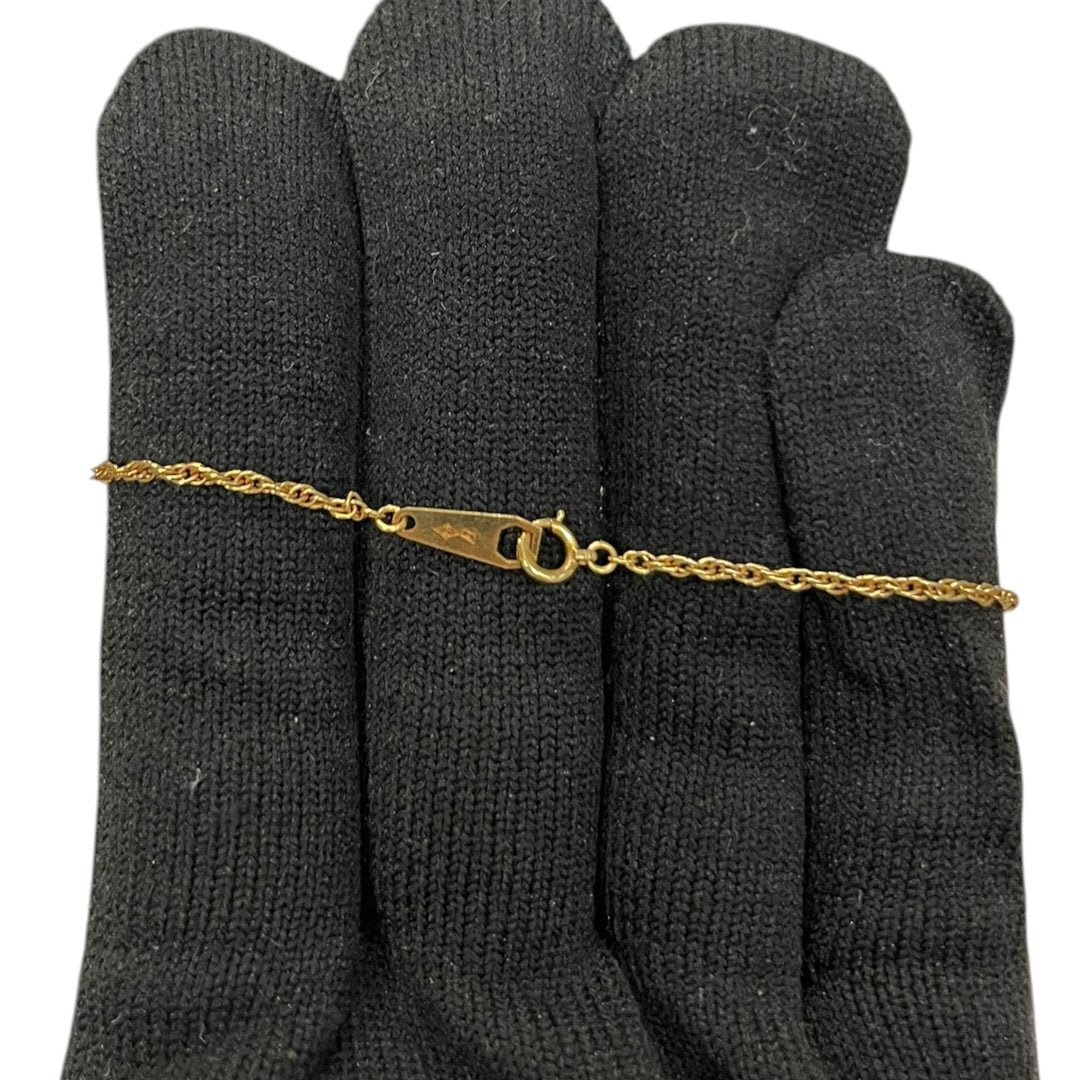 YVES SAINT LAURENT K18 Gold YSL Logo Chain Bracelet Gold Gold Hardware | Authentic Pre-Owned Luxury